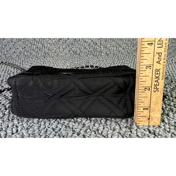 Vera Bradley Crossbody‎ Purse Quilted Black Chain Strap EUC - Picture 7 of 8